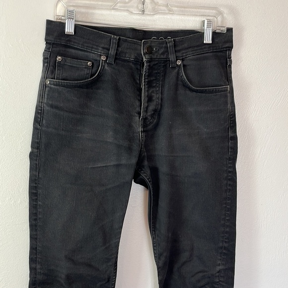 COS Jeans Slim Men's Size  28 Gray Button Fly 5 Pockets Mid Rise Slim Leg - Picture 8 of 13